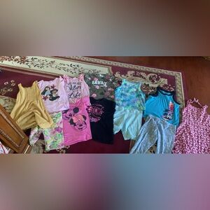 Girls size 12 bundle of 12 pieces shirts shorts dress